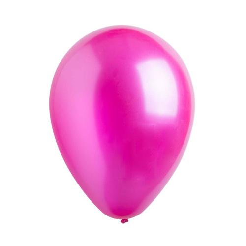 30cm Latex Balloons Bulk Pack Metallic Hot Pink 200 Pack