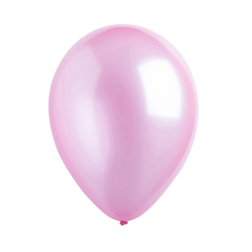 30cm Latex Balloons Bulk Pack Metallic Baby Pink 200 Pack