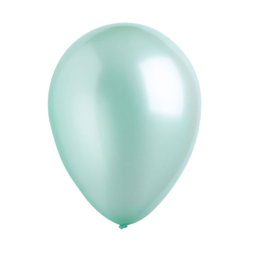 30cm Latex Balloons Bulk Pack Metallic Mint Green 200 Pack