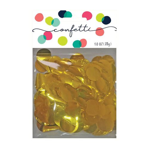 Confetti Circles Metallic Gold 2cm Foil 28g