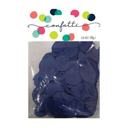 Confetti Circles Royal Blue 2cm Tissue Paper 28g