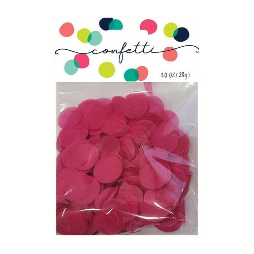 Confetti Circles Hot Pink 2cm Tissue Paper 28g