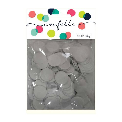 Confetti Circles White 2cm Tissue Paper 28g