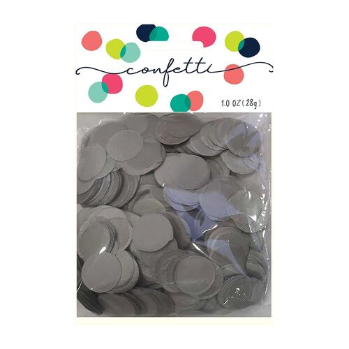 Confetti Circles Silver 2cm Premium Tissue Paper 28g