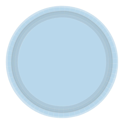 Paper Plates Round Pastel Blue NPC 17cm 20 Pack