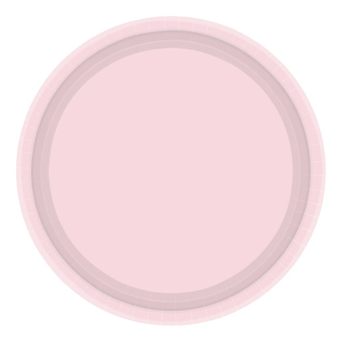 Paper Plates Round Pastel Pink NPC 17cm 20 Pack