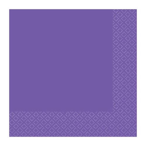 New Purple Beverage Napkins 2 PLY 40 Pack