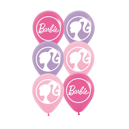 Barbie Latex Balloons 30cm 6 Pack