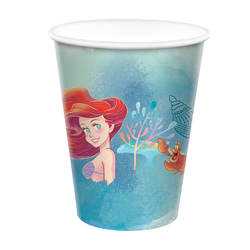 The Little Mermaid Paper Cups 266ml 8  Pack