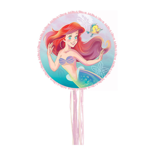 The Little Mermaid Expandable Pull String Drum Pinata