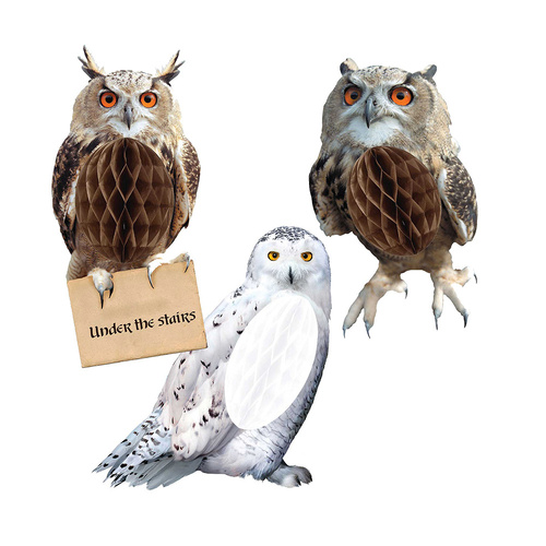 Harry Potter Hanging Honeycomb Owl Decorations SRT 3 Pack