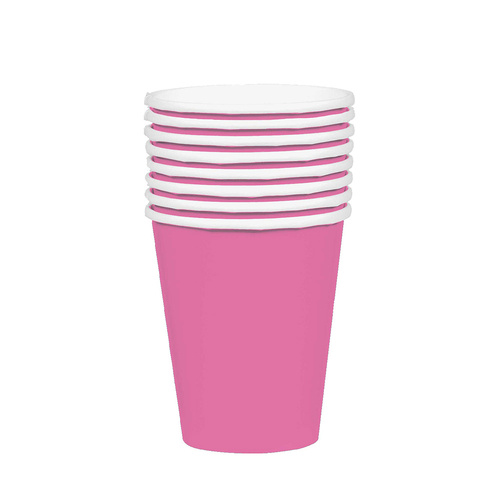 Paper Cups Bright Pink HC 354ml 20 Pack