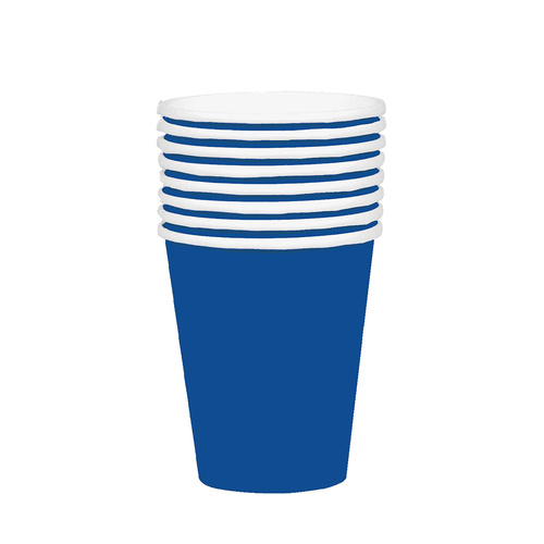 Paper Cups Bright Royal Blue HC 354ml 20 Pack