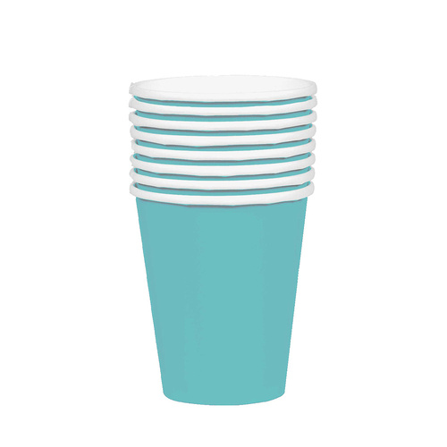 Paper Cups Robin's Egg Blue HC 354ml 20 Pack