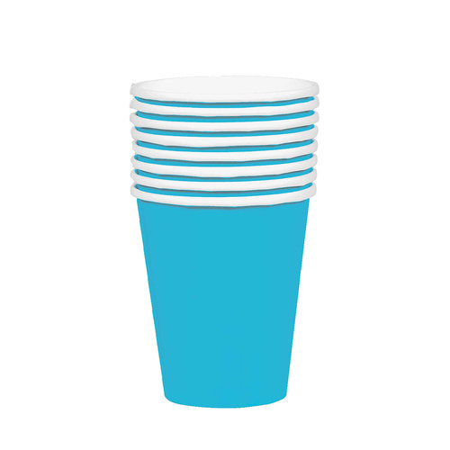 Paper Cups Caribbean Blue HC 354ml 20 Pack