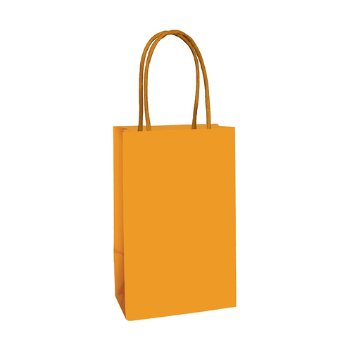 Paper Kraft Bag Orange 8 Pack