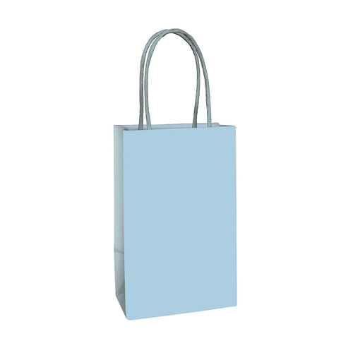 Paper Kraft Bag Pastel Blue 8 Pack