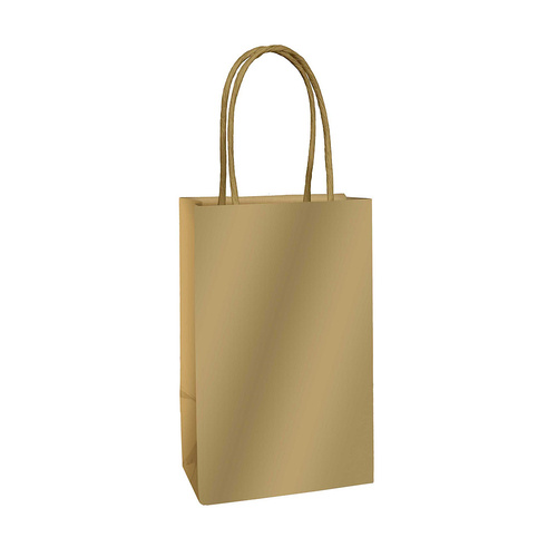 Paper Kraft Bag Gold 8 Pack