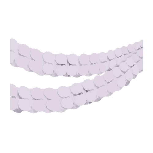 Tissue Paper Garland Pastel Lilac