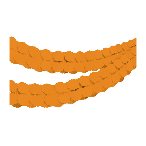 Tissue Paper Garland Orange