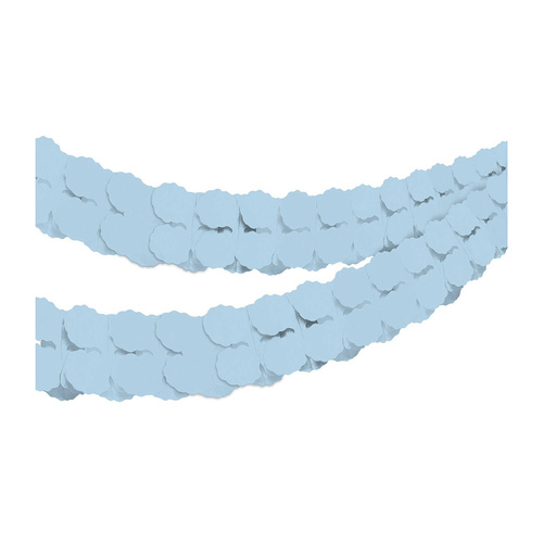 Tissue Paper Garland Pastel Blue