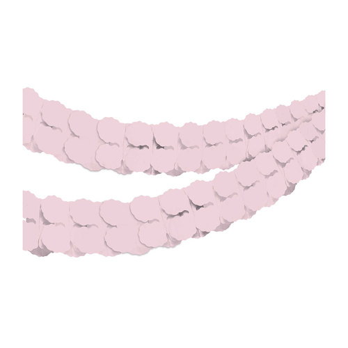 Tissue Paper Garland Pastel Pink