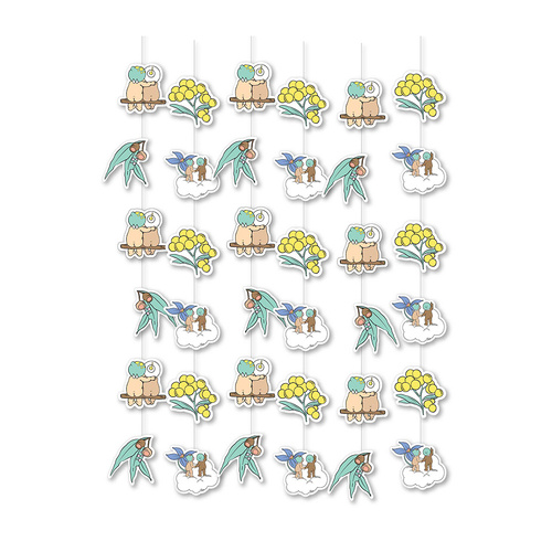 May Gibbs Hanging String Decoration 6 Pack