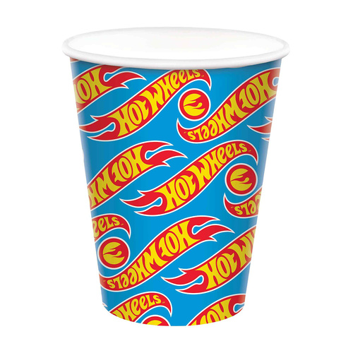 Hot Wheels Paper Cups HC 266ml 8 Pack