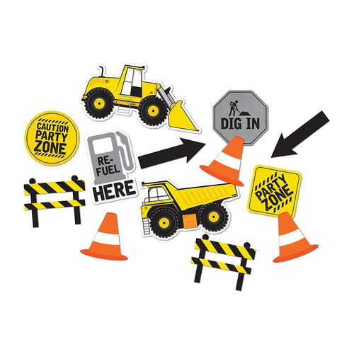 Construction Cutouts 13 Pack