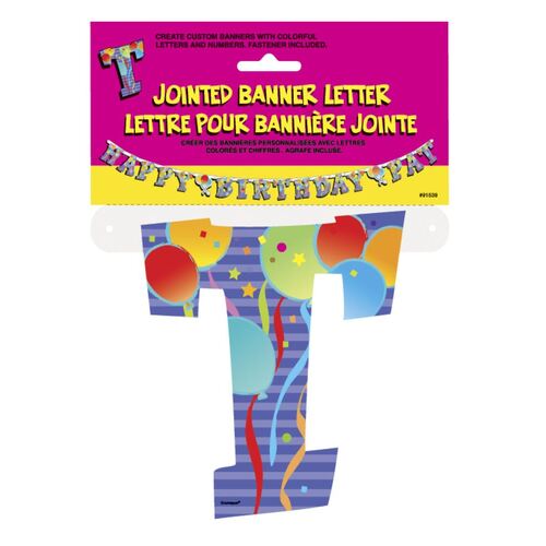 Jointed Banner Letter T