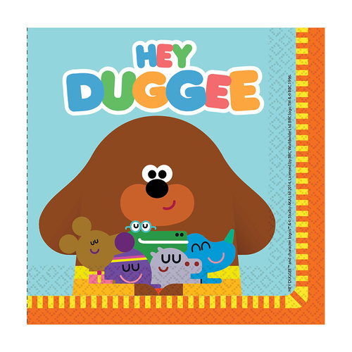 Hey Duggee Lunch Napkins 16 Pack