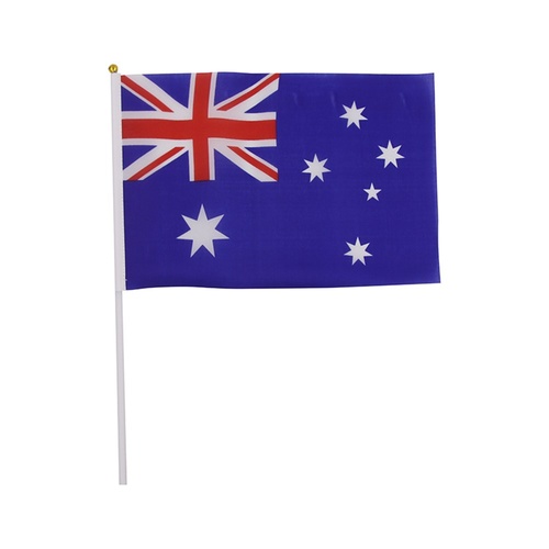 Australian Flags on Sticks 10x15cm 10 Pack