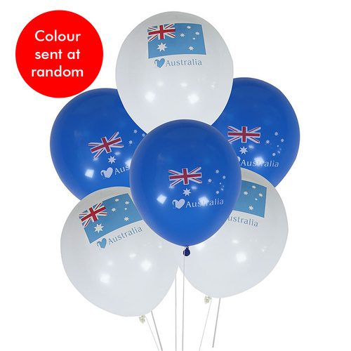 Australian Flag Balloons 8 Pack