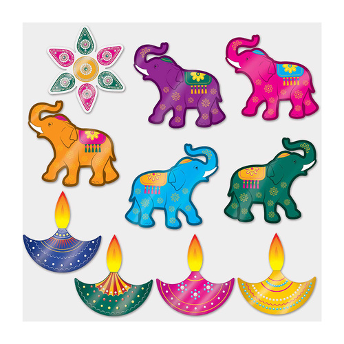 Beistle Foil Diwali Cutouts 10 Pack