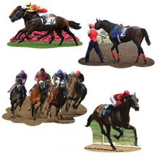 Cutouts Horse Racing Assorted Designs