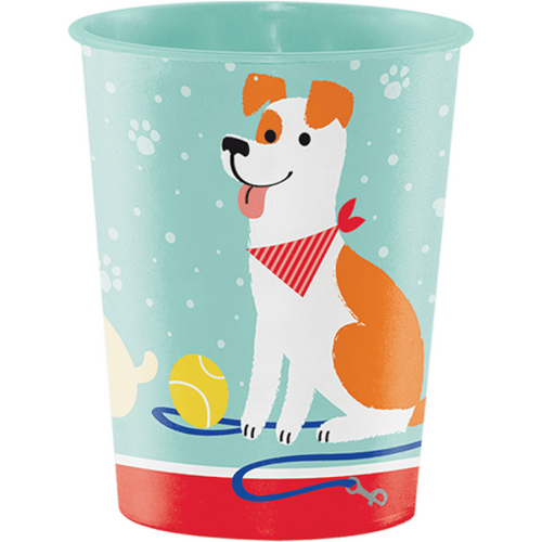 Dog Party Keepsake Souvenir Favor Cup Plastic 473ml