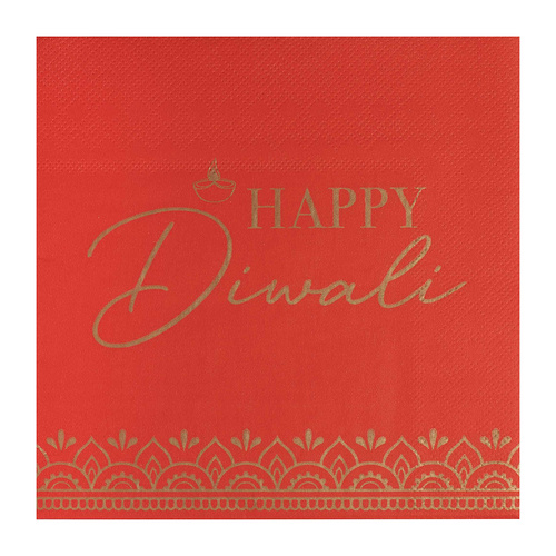 Diwali Beverage Napkins 16 Pack