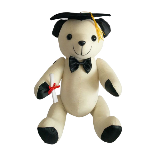 26cm Graduation Bear with Diploma and Bow Tie - Ideal Graduation Gift