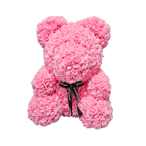 Roses Pink Teddy Bear 35cm