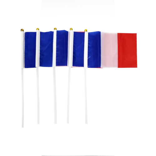 France Hand Flags 5 Pack