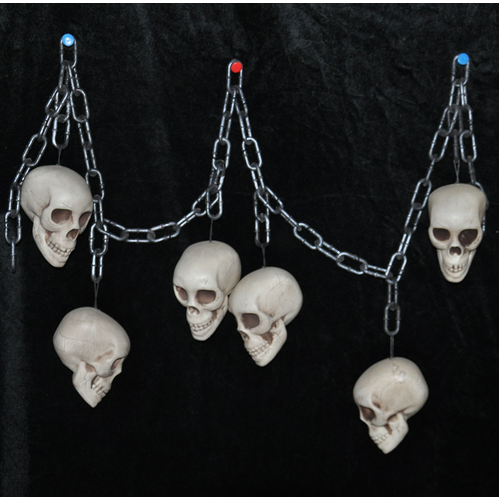 Skull Chain 180cm with Skull Halloween Décor