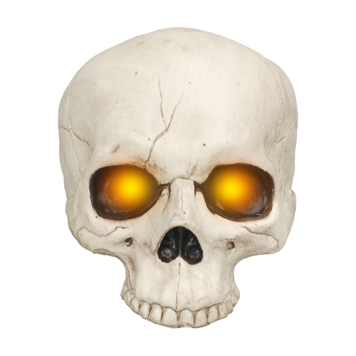 Glowing Light Up Skull Halloween Decor