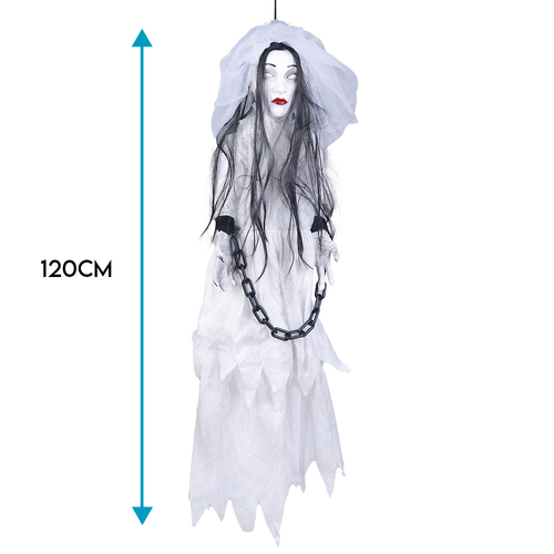 Haunted Animated Bride Prop 120cm