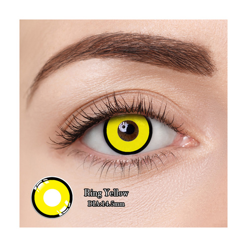 Ring Yellow Contact Lens