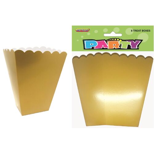 Treat Boxes - Gold 8 Pack