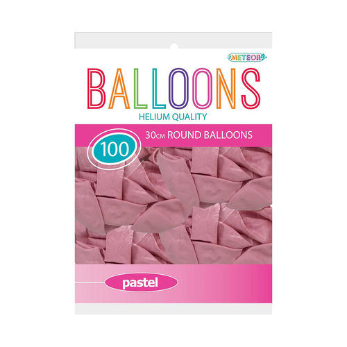 Rose Pastel Macaron Balloons 30cm 100 Pack