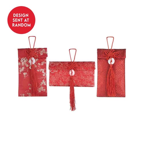 Chinese New Year Red Silk Money Pouch