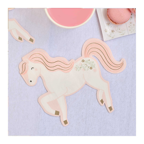 Princess Party Unicorn Paper Party Napkins 16 Pack