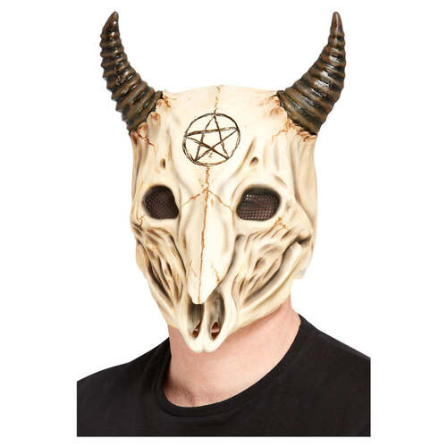 Satanic Ram Skull Overhead Mask