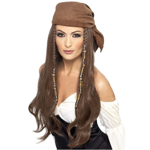 Brown Pirate Wig